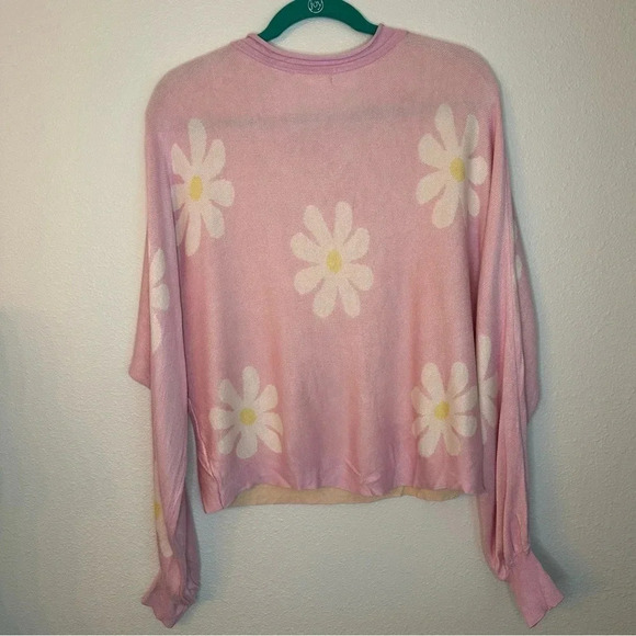 Ekouaer Daisy Lavender Batwing Long Sleeve Sweater Size Large - Picture 4 of 9